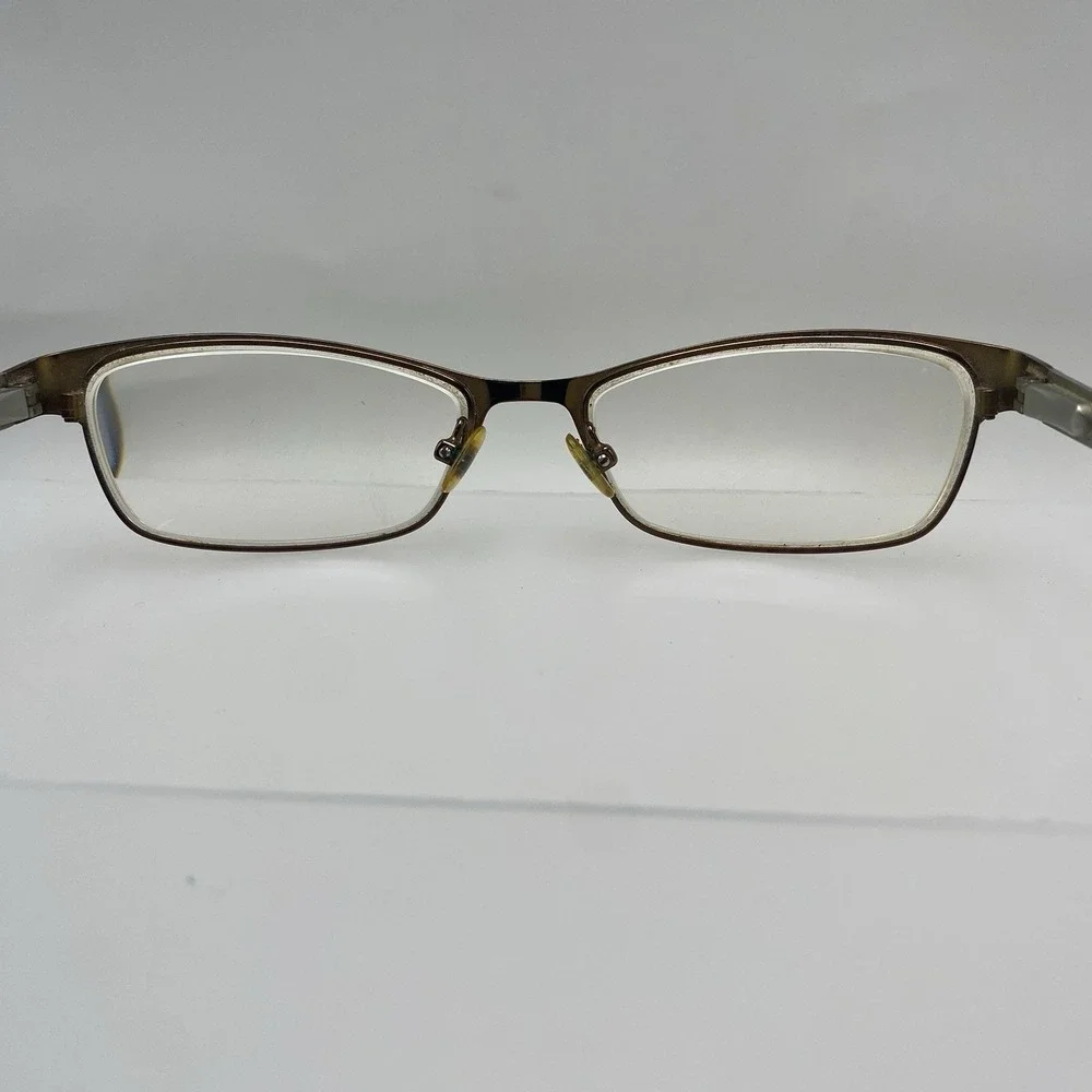 Ted Baker Eyeglasses Women FRAME ONLY Alosiu B222 52-16-135 Gold silver 563